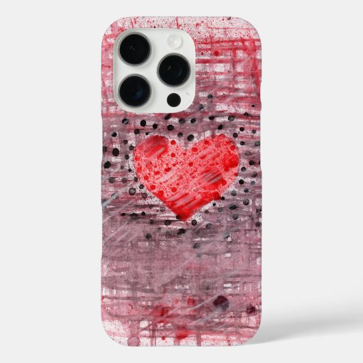 Abstract Hartpatroon – Elegante iPhone 16 Pro Hoes (Achterkant)