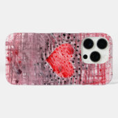 Abstract Hartpatroon – Elegante iPhone 16 Pro Hoes (Achterkant (horizontaal))