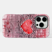 Abstract Hartpatroon – Elegante iPhone 16 Pro Hoes (Achterkant (horizontaal))