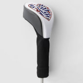  abstract hartpatroon golfheadcover (Schuin)