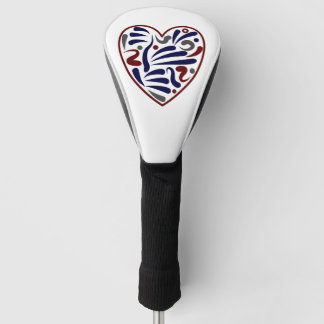 abstract hartpatroon golfheadcover