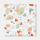 Abstract hartpatroon magneet (Voorkant)