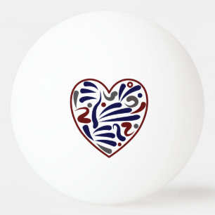abstract hartpatroon pingpongbal