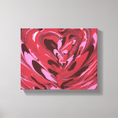 Abstract hartschilderij canvas afdruk (Voorkant)