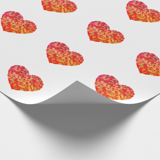 Abstract Heart Confetti Art Cadeaupapier (Hoek)