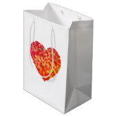 Abstract Heart Confetti Art Medium Cadeauzakje (Achterkant Gekanteld)