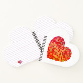Abstract Heart Confetti Art Notitieboek (Binnen)