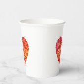 Abstract Heart Confetti Art Papieren Bekers (Rechts)