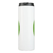 Abstract Heart Green Teal Orange Circle Thermosbeker (Achterkant)