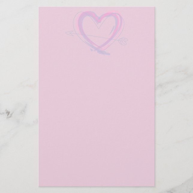 Abstract heart in purple and pink (Voorkant)