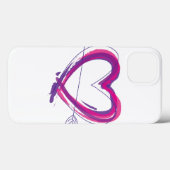 Abstract heart in purple and pink Case-Mate iPhone case (Achterkant (horizontaal))