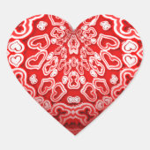 Abstract Heart Valentine's Day Hart Sticker (Voorkant)