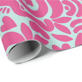 Abstract Hearts laat patroon achter Cadeaupapier (Rol Hoek)