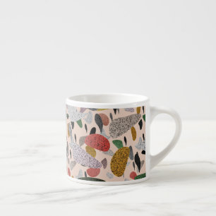 Abstract hedendaags kunstzinnig terrazzo stijlpatr espresso kop