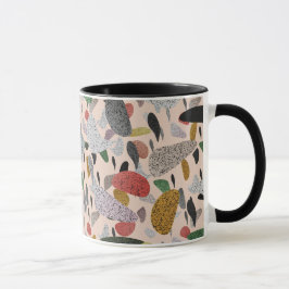 Abstract hedendaags kunstzinnig terrazzo stijlpatr mok