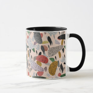 Abstract hedendaags kunstzinnig terrazzo stijlpatr mok