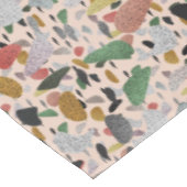 Abstract hedendaags kunstzinnig terrazzo stijlpatr tafelkleed (Gekanteld)