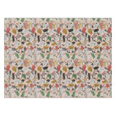 Abstract hedendaags kunstzinnig terrazzo stijlpatr tafelkleed (Voorkant (Horizontaal))