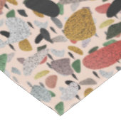 Abstract hedendaags kunstzinnig terrazzo stijlpatr tafelkleed (Gekanteld)