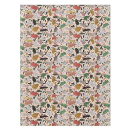 Abstract hedendaags kunstzinnig terrazzo stijlpatr tafelkleed