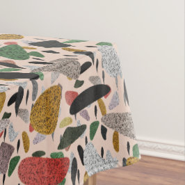 Abstract hedendaags kunstzinnig terrazzo stijlpatr tafelkleed