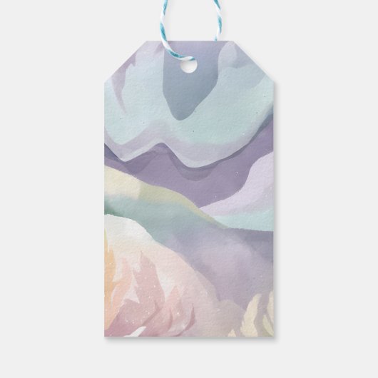 Abstract hedendaags pensioen dank u voor cadeaulabel (Achterkant)