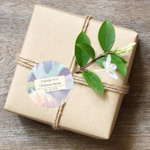 Abstract hedendaags pensioen dank u voor ronde sticker