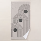 Abstract hedendaags poster uit het midden van de e badhanddoek (Badhanddoek)