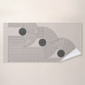 Abstract hedendaags poster uit het midden van de e badhanddoek (Badhanddoek)