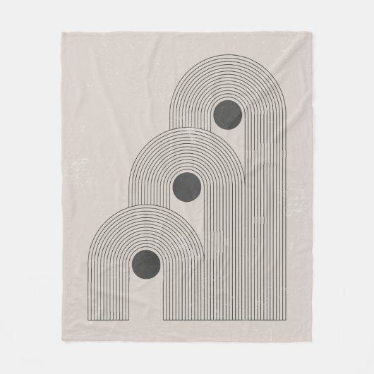 Abstract hedendaags poster uit het midden van de e fleece deken (Voorkant)