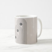 Abstract hedendaags poster uit het midden van de e koffiemok (Voorkant rechts)