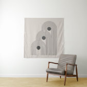 Abstract hedendaags poster uit het midden van de e wandkleed (In situ)