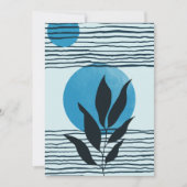 Abstract hedendaags tropisch blad 2/3 kaart (Voorkant)