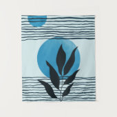 Abstract hedendaags tropisch blad 2/3 wandkleed (Voorkant)