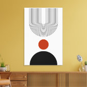 Abstract hedendaagse moderne middeleeuwse moderne canvas afdruk (Insitu (Woonkamer))