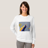 abstract heelal t-shirt (Voorkant volledig)