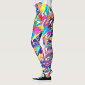 Abstract, helder, veelkleurig leggings (Links)