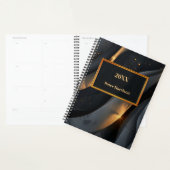 Abstract hemels zwart goud planner (Display)