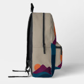 Abstract Herfst Autumn Mountain Landscape Sunset Bedrukte Rugzak (Links)