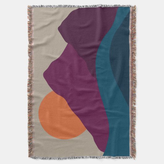 Abstract Herfst Autumn Mountain Landscape Sunset Deken (Voorkant Verticaal)