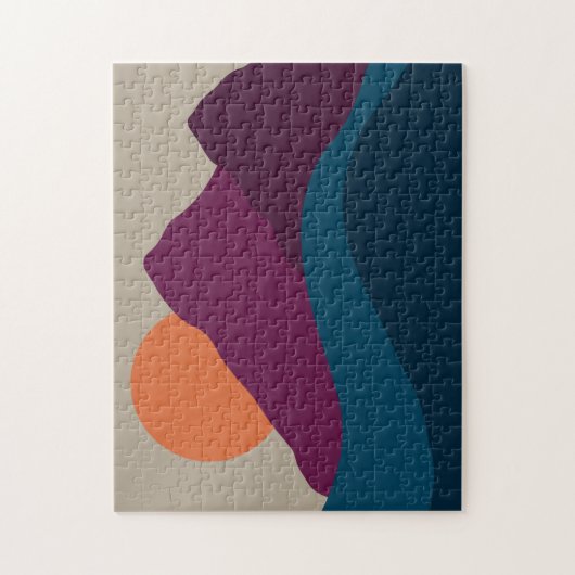 Abstract Herfst Autumn Mountain Landscape Sunset Legpuzzel (Verticaal)