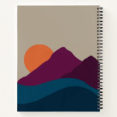 Abstract Herfst Autumn Mountain Landscape Sunset Notitieboek (Achterkant)