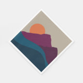 Abstract Herfst Autumn Mountain Landscape Sunset Servet (Hoek)