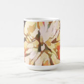 Abstract herfst bloemmotief magische mok (Midden)