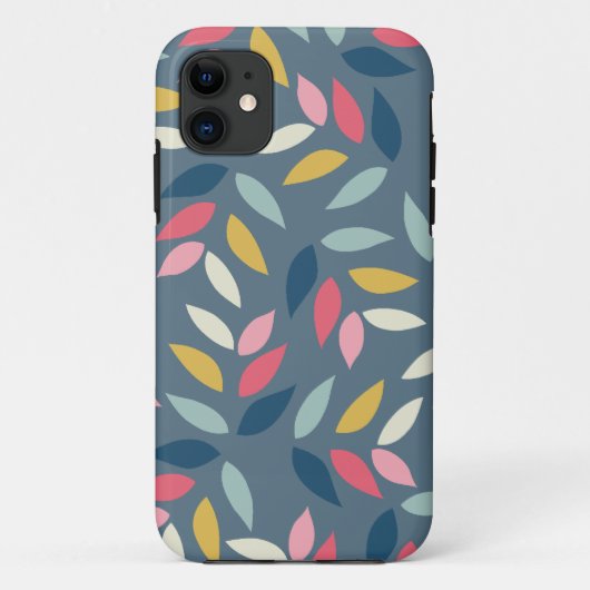 Abstract herfst geïnspireerd leurspatroon Case-Mate iPhone case (Achterkant)