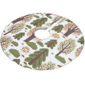 Abstract herfstbos naadloos patroon kerstboom rok (Gekanteld)