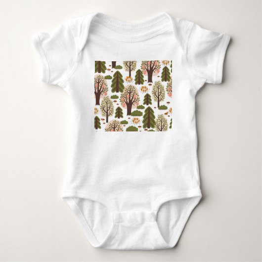 Abstract herfstbos naadloos patroon romper (Voorkant)