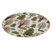 Abstract herfstbos naadloos patroon snijplank (Hoek)