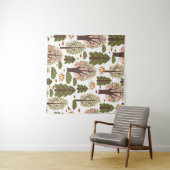 Abstract herfstbos naadloos patroon wandkleed (In Situ (horizontaal))