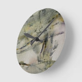 Abstract herfstkleuren landschap 2 ronde klok (Hoek)